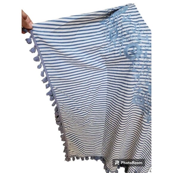 Debbie Katz South Beach Kimono Oversized Top Size Medium Embroidered Boho - Picture 2 of 9